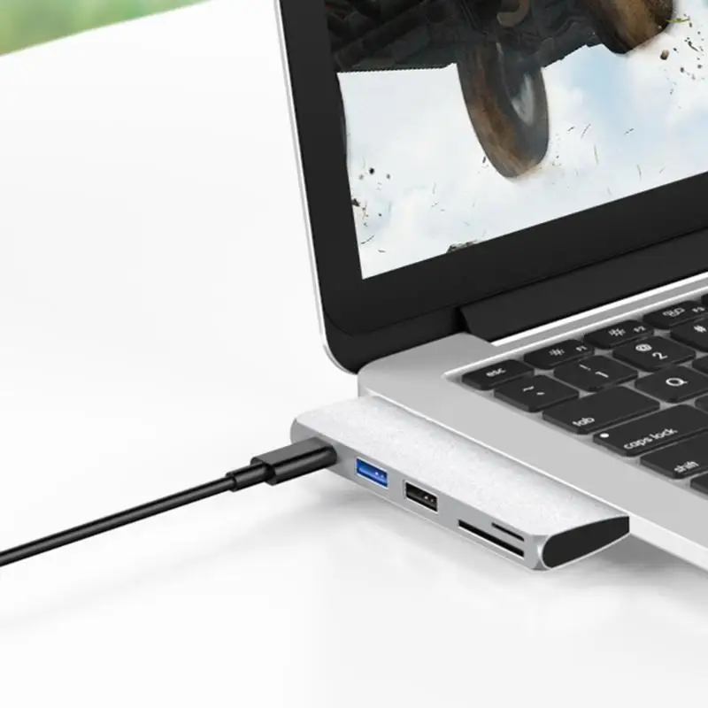 5 в 1 USB C концентратор type-C к USB3.0/USB2.0/PD/TF/карта памяти ридер адаптер