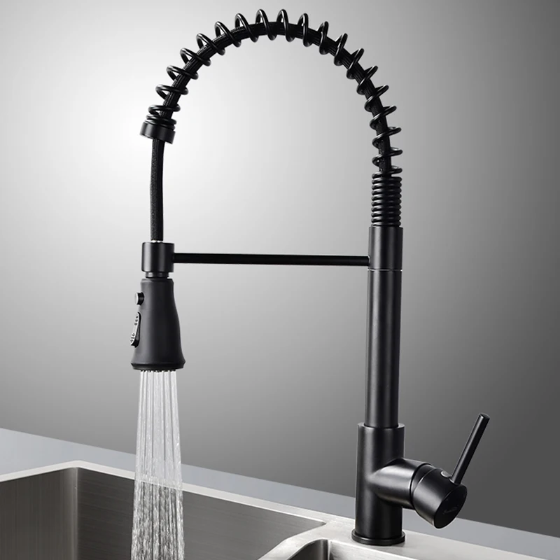 Каждый холодный медный Черствый cocine humo draw black cepillado oro fregadero xiancai телескопические туалеты универсальные весенние грифоны