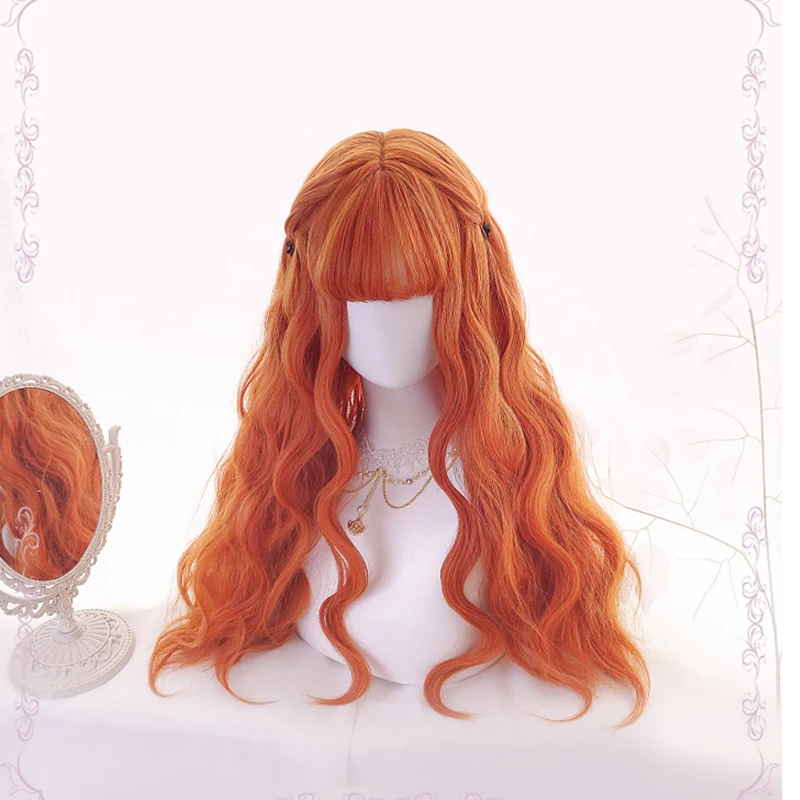 Women Lolita Wig Kawaii Cosplay Heat Resistant Synthetic Halloween Carnival Party Girls Hair Wigs | Тематическая одежда и