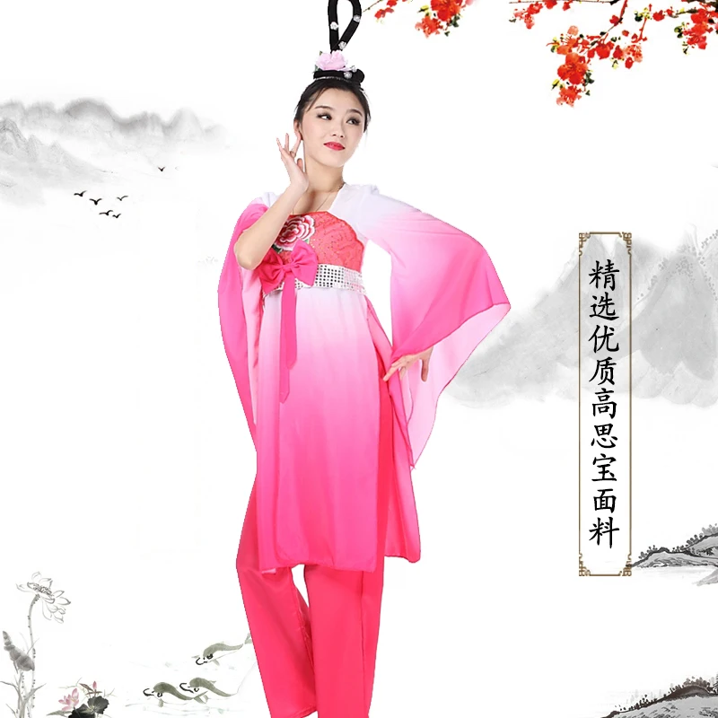 Китайская одежда для народных танцев hanfu для женщин, Национальный костюм, платье феи, древние костюмы династии Тан для сцены