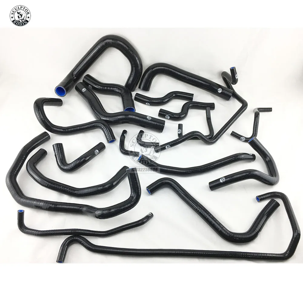k8-267 Blaclc Силиконовый шланг радиатора для Mazda MX-5 MK3 NC 2006-(20 шт) красный/синий/черный - Цвет: k8-267 Blaclc
