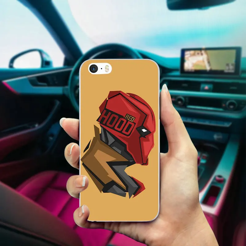 Чехол для iphone 6, Мягкий ТПУ силиконовый чехол для телефона s DC, Бэтмен, красный капюшон для iphone X 10, 8, 7 Plus, 6, 6S Plus, 5, 5S, SE, 5C, 4, 4S, чехлы
