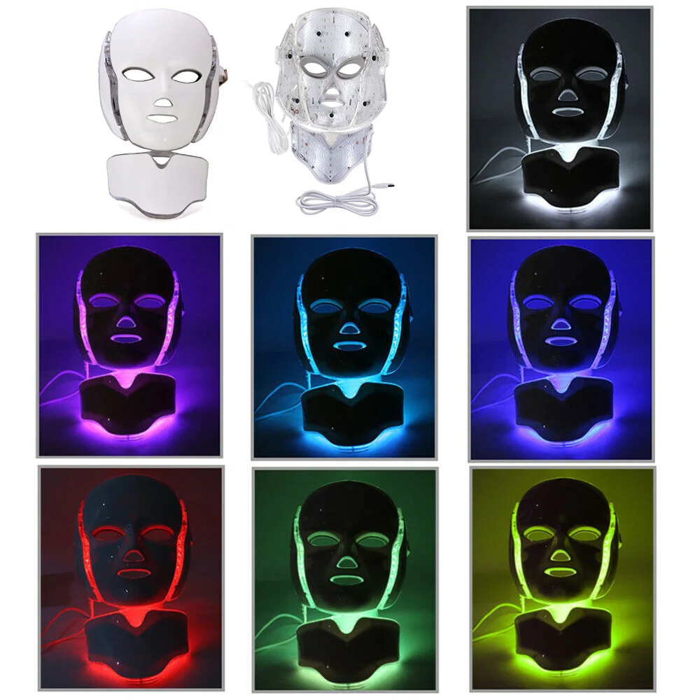  7 Colors Light LED Mask Light Therapy TL50 For Skin Rejuvenation Face Care Treatment Ideatherapy - 4000287271609