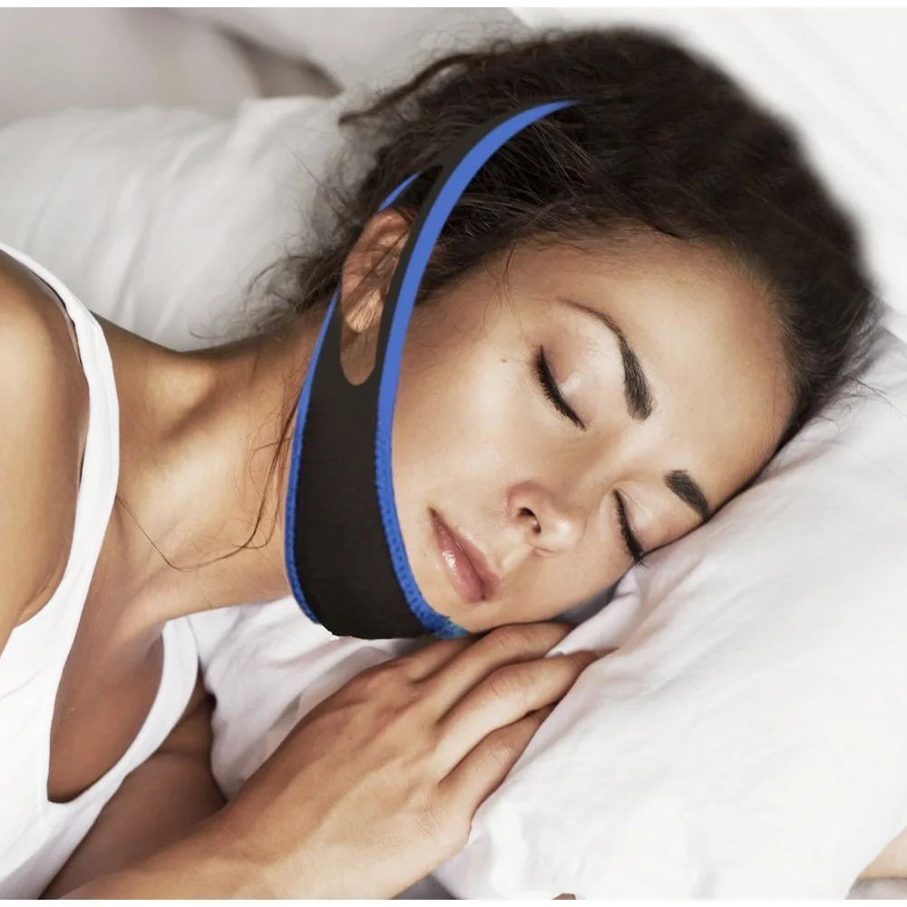 

Anti Snore Stopper Snoring Chin Strap Belt Anti Apnea Jaw Solution Sleep Support Apnea Belt Sleeping Mouth Guard tool