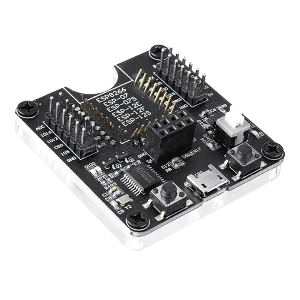 ESP8266 Тесты доска CH340 горелки макетная плата WI-FI модуль для ESP-01 ESP-01S ESP-12E ESP-12F ESP-12S