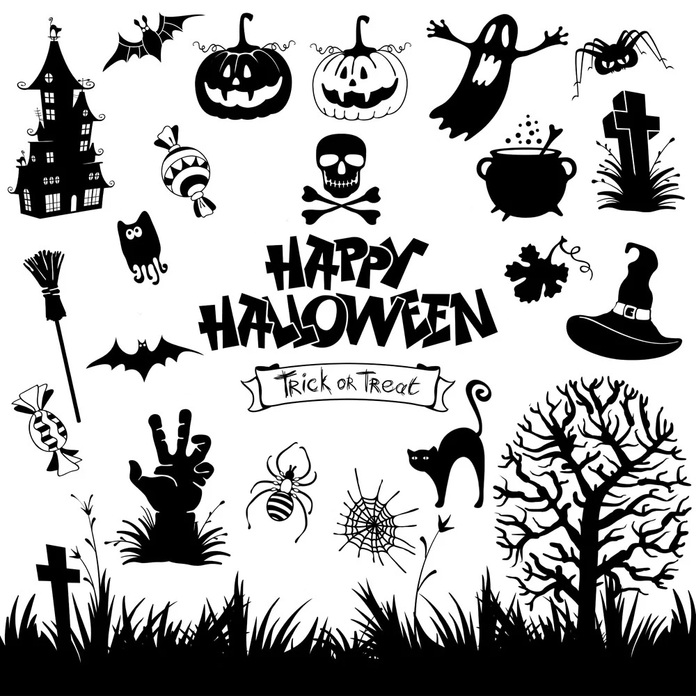 

AZSG Happy Halloween Trick Or Treat Clear Stamps For DIY Scrapbooking Decorative Card making Craft Fun Decoration Supplies