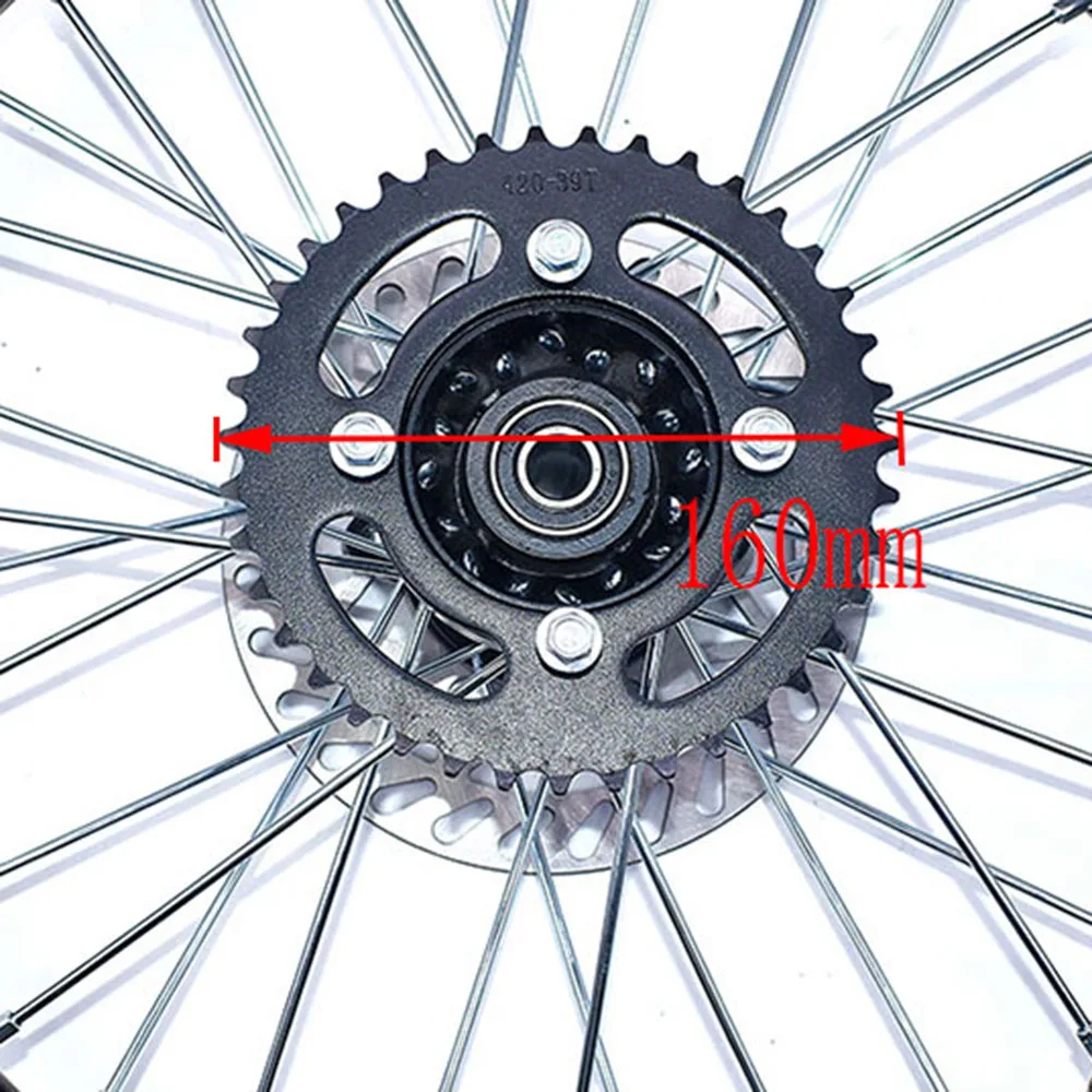 1.60-17 inch Front Rear Rims Aluminum Alloy Wheel with sprocket disc brake For KLX CRF Kayo BSE Dirt Pit Bike Motorcycle - Image 4