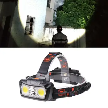 

1800LM Rechargeable Night Fishing Camping Climbing LED COB Headlight Lamp Torch