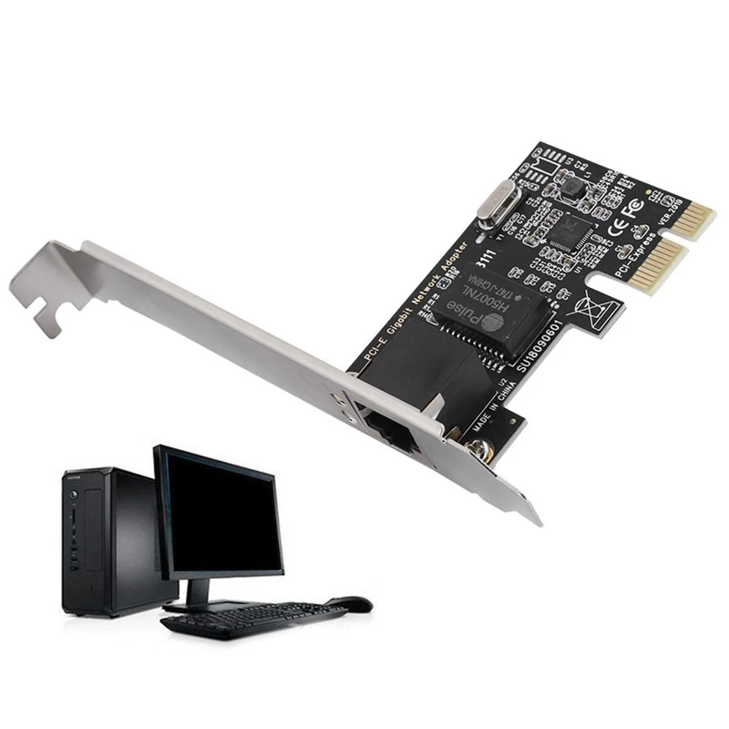 Rtl8111G Pcie Gigabit Ethernet Pci Express Internal Rj45 Network Card Adapter Compatible Pci E X1 X4 4