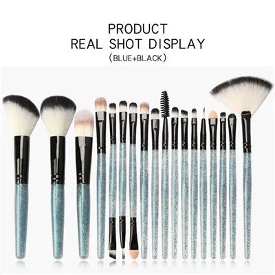 18Pcs Makeup Brushes Set Eye Shadow Foundation Powder Eyeliner Eyelash Lip Make Up Brush Beauty Tool Kit - Handle Color: 04