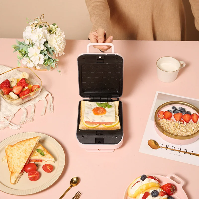 SK137B Waffle Maker, 2 Slices Mini Waffle Iron, Non-Stick Small Waffle  Maker Mini with Indicator Lights, Compact Chaffle Maker - AliExpress