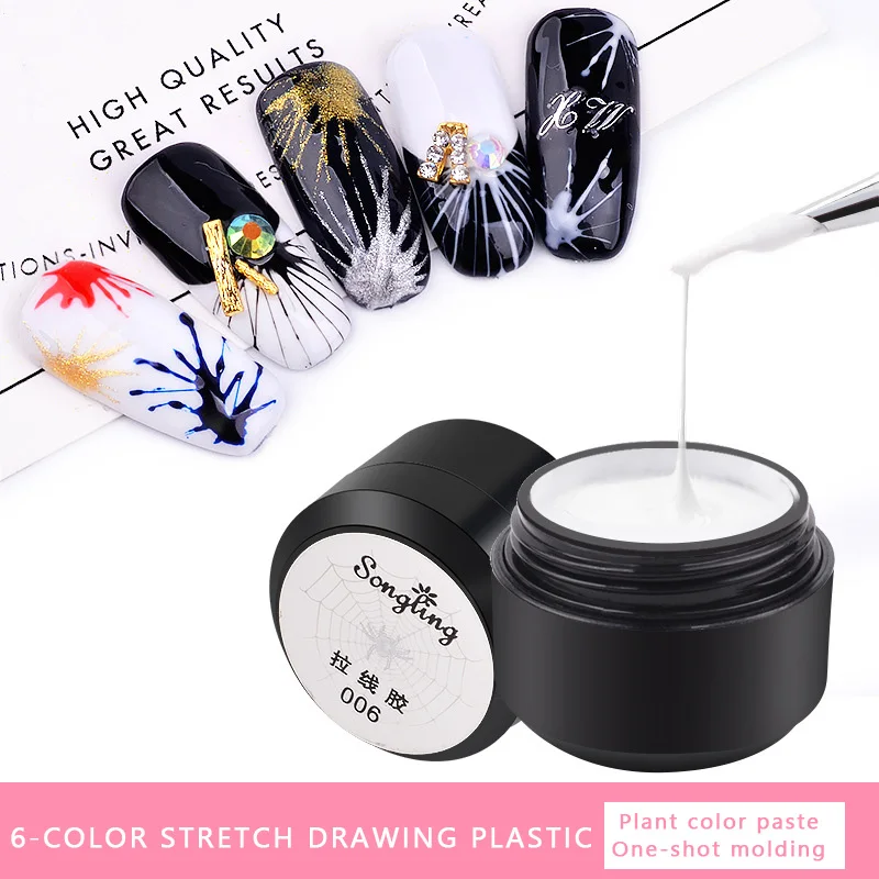 5ml Nail Spider Gel Painting Creative Nail Art UV Gel Wire Drawing Elasticity Point Line Soak Off Gel Spider Varnish