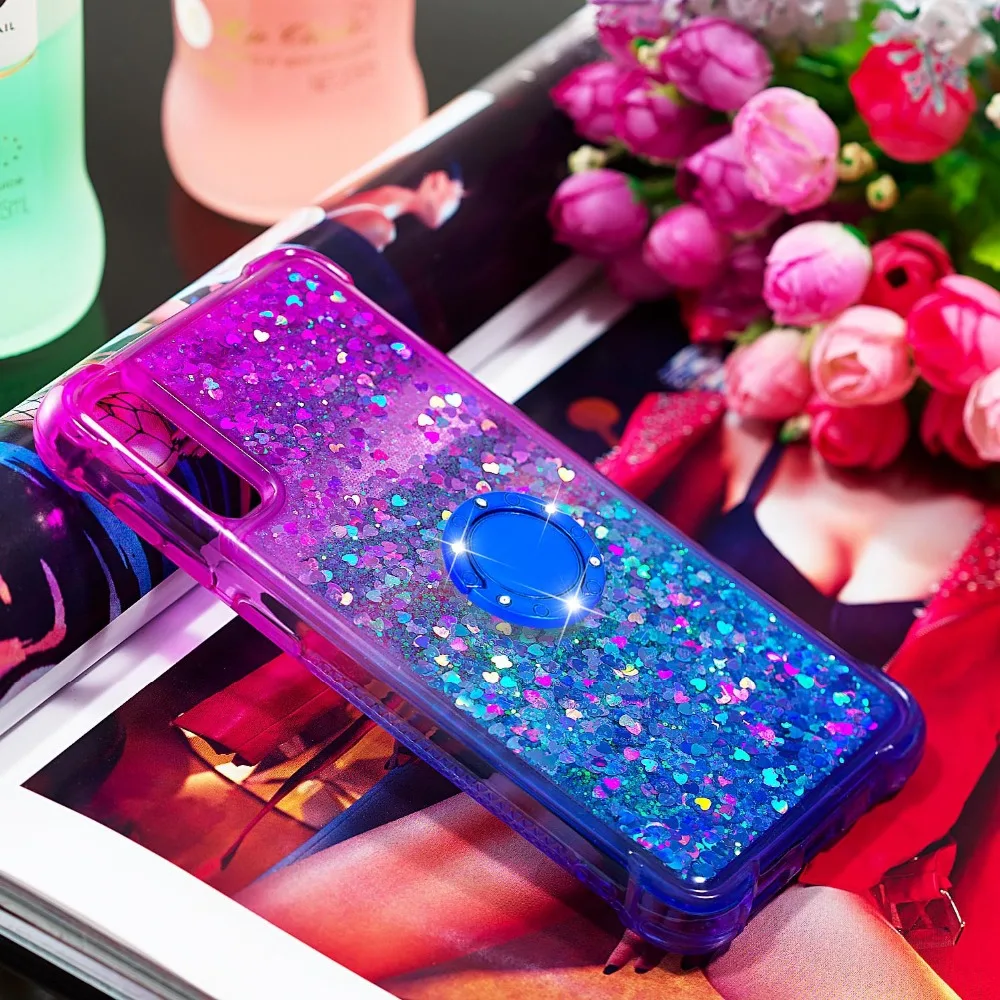 Силиконовый чехол для A50 samsung Galaxy A50 чехол-бампер для samsung A50 A505 защитный чехол с кольцом с пряжкой
