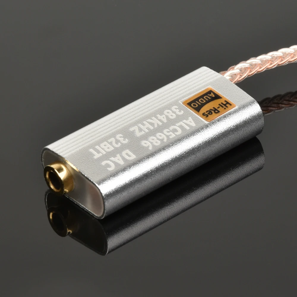 Headphone Amplifier Portable DAC Amplifier ALC5686 DAC Lightning to 3.5mm decoding HIFI Amplifier adapter earphone cable device Sound amplifie 32bits/384KHz For apple ios