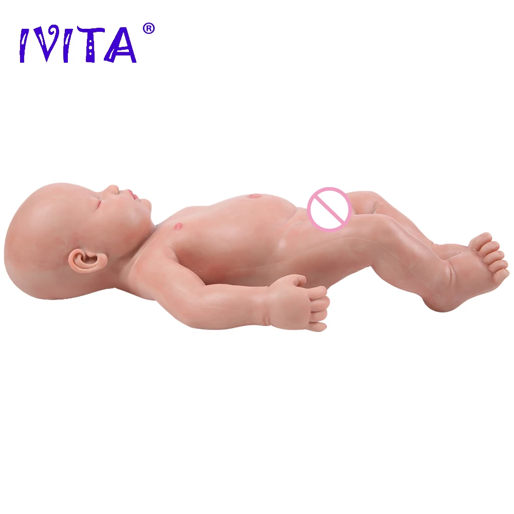 IVITA WB1510 47 см (18 5 дюйма) 3700 г силиконовые куклы Reborn реалистичные живые закрытые