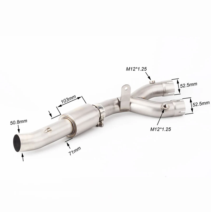 Выхлопная труба для Yamaha MT10 MT 10 2016 2020 FZ10 10|motorcycle exhaust muffler|exhaust mufflermotorbike |