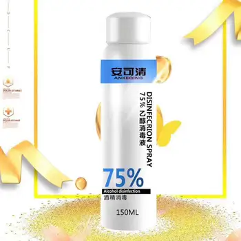 

New 1 Bottle Of 75% Alcohol Spray Waterless Portable Hand Washing Gel Hand Sanitizer Liquid Soap Lotion Detergent