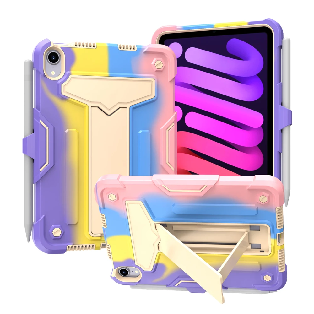 Silicone Case for iPad Mini 6 2021 8.3 Inch Heavy Duty Shockproof Kick