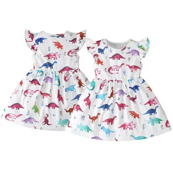 

Toddler Kids Baby Girls Dresses Dinosaur Dress Party Princess Floral Clothes