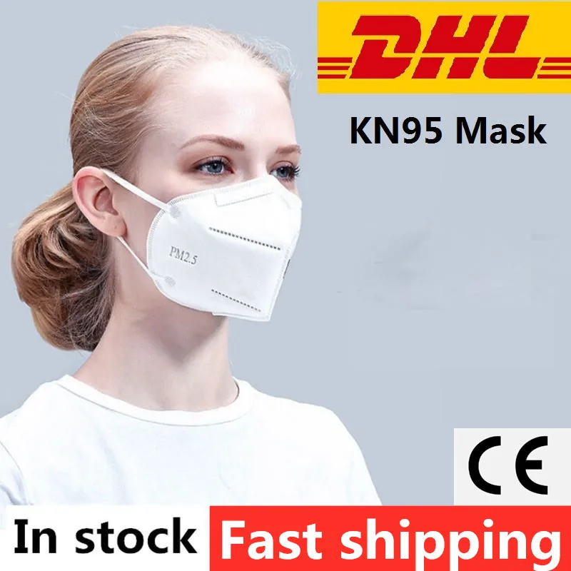 

Disposable Face Mask KN95 respirator filter Mask PM 2.5 Mouth Masks for germ protection Flu gas dust Hygiene Mask anti virus