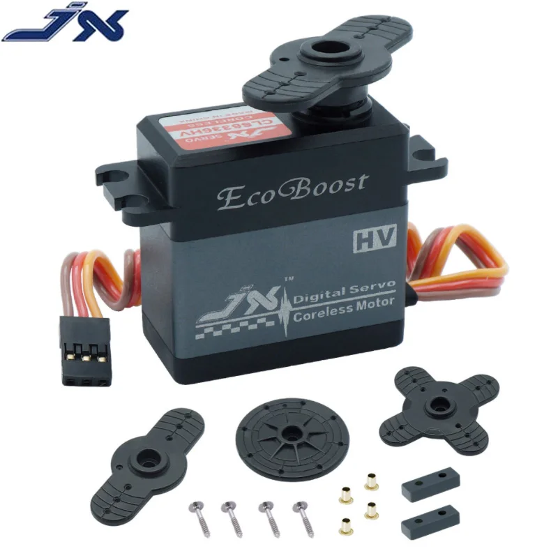 

JX Servo CLS6336HV 36KG 6-7.4V High Voltage Large Torque 180 Degree CNC Digital Coreless Servo for RC Models Helicopter