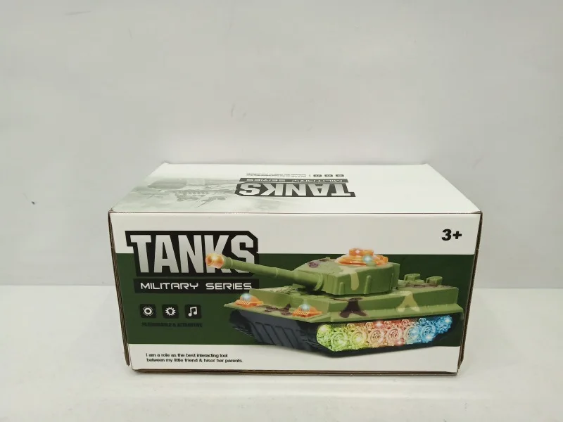

Hot Selling Children Electric Tank Universal Light Toy Boy Model Military Model Car Toy