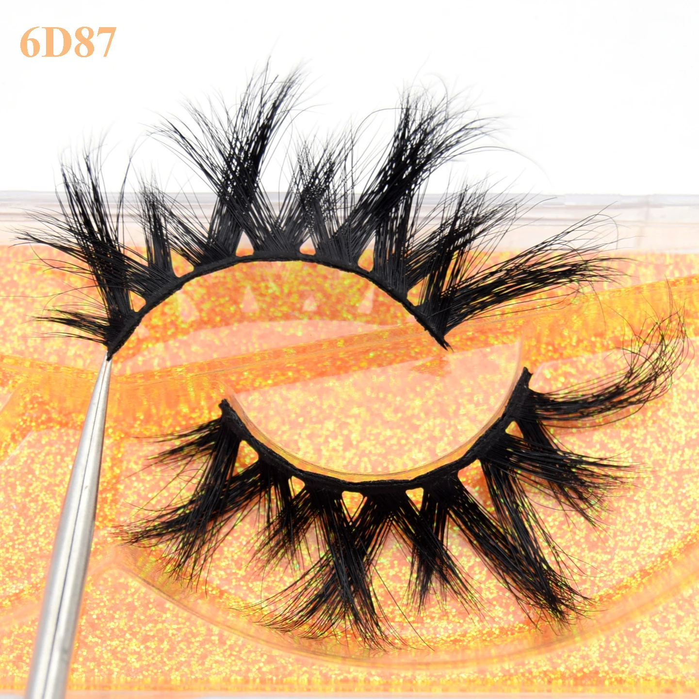 

Visofree Thick Long 5D Mink Eyelashes Fluffy Mink Lashes Natural Dramatic Volume Eyelashes Extension 3D False Eyelash 6D87