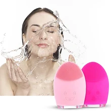 Мини электрическая Массажная щетка для чистки лица, стиральная машина, водонепроницаемые силиконовые очищающие инструменты NFGER02