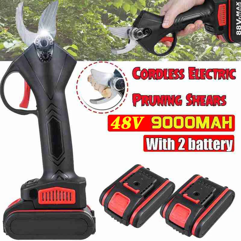 48v Electric Pruning Scissors Pruning Shear Battery Tree Branches Cutter Efficient Garden Landscaping Electric Pruning Scissors