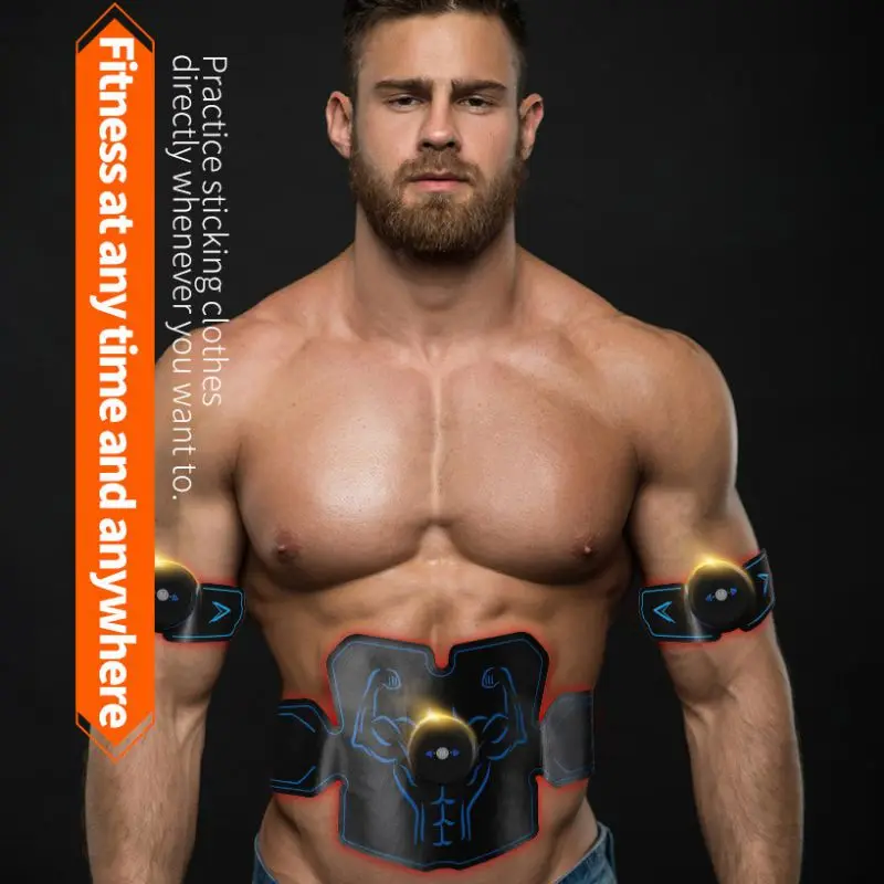 Muscle Stimulator Waist Belt Arm Leg Hip Band Portable USB Rechargeable Fitness Machine Abdominal Exerciser EMS Training Device