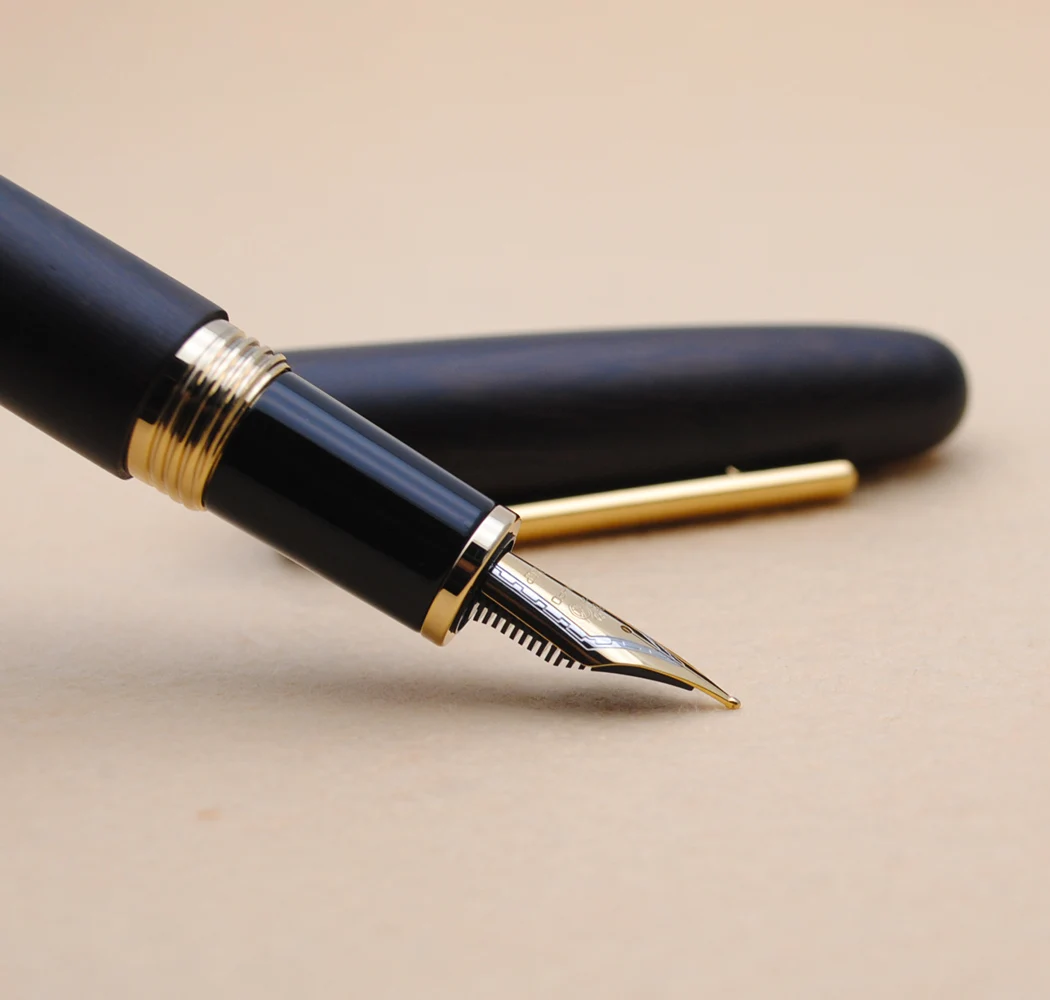 realizzata a mano JINHAO 9056 Penna stilografica in legno naturale palissandro, pennino medio 0,7 mm realizzata a mano JINHAO 9056 Penna stilografica in legno naturale palissandro, pennino medio 0,7 mm