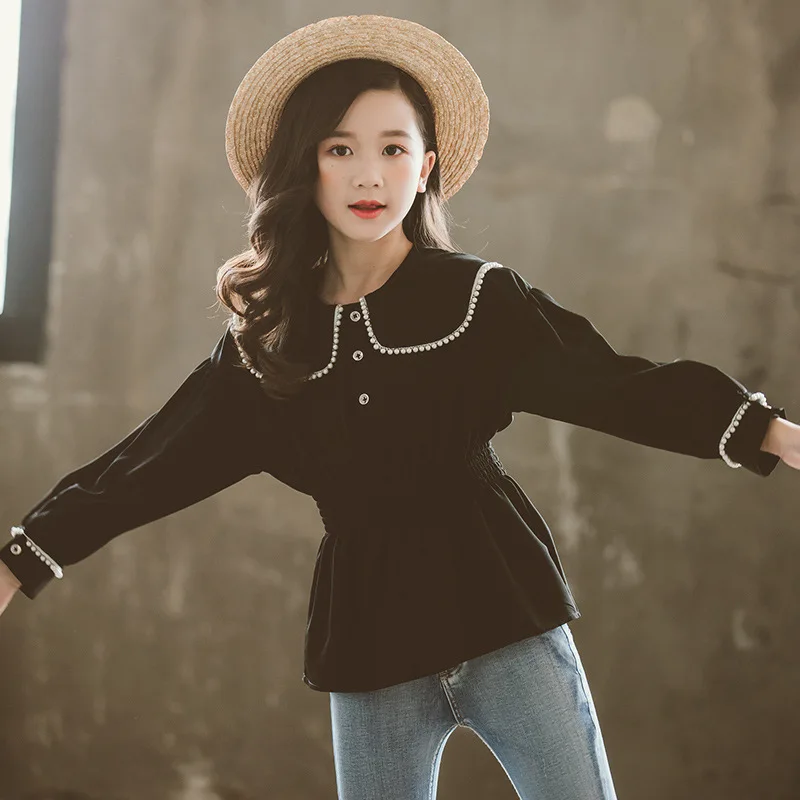 

2019 new children's clothing shirt spring autumn fashion comfortable Korean long-sleeved clothes baby girl shirt