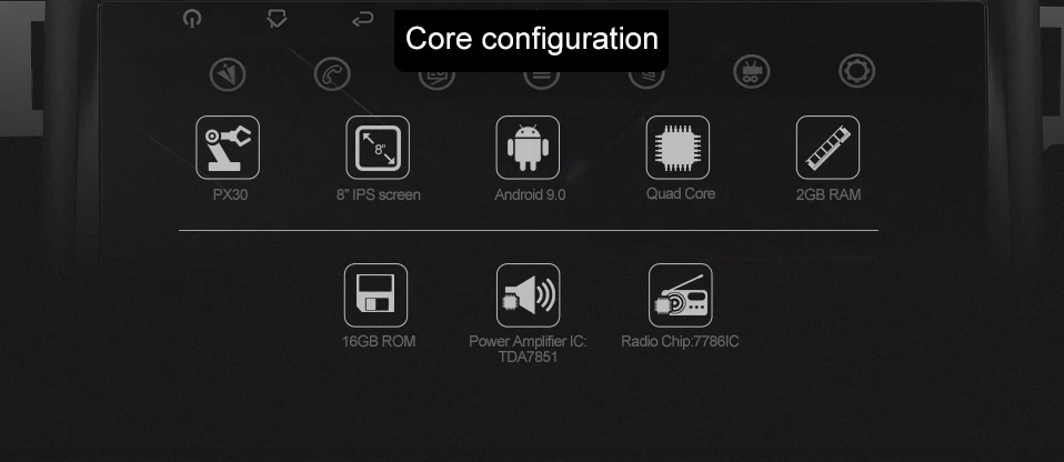 Flash Deal Android 9.0 PX30 CAR GPS 2 DIN DVD PLAYER For SUZUKI GRAND VITARA 2007-2013 GPS RADIO STEREO car navigation car video player gps 1