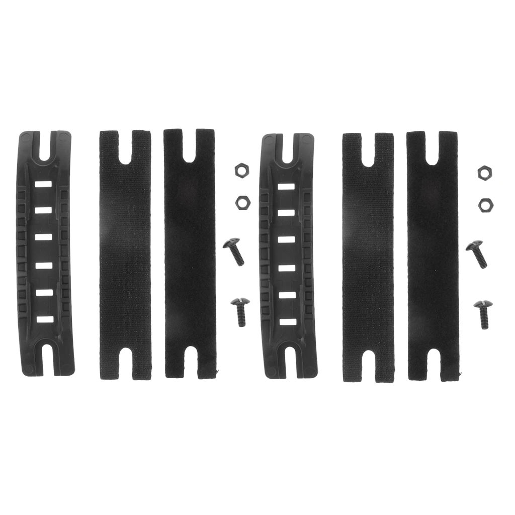 2pcs Sturdy Fast ARC  Side Rail Guide Kits With Screws Hook & Loops For Hunting 