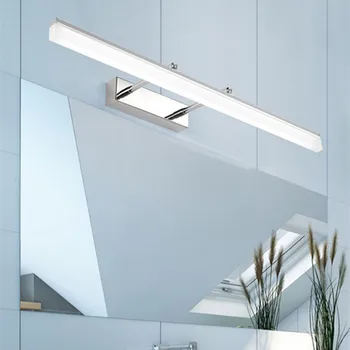 

Bathroom mirror cabinet mirror front lamp led makeup toilet lamp modern minimalist waterproof fog retractable mirror lamp