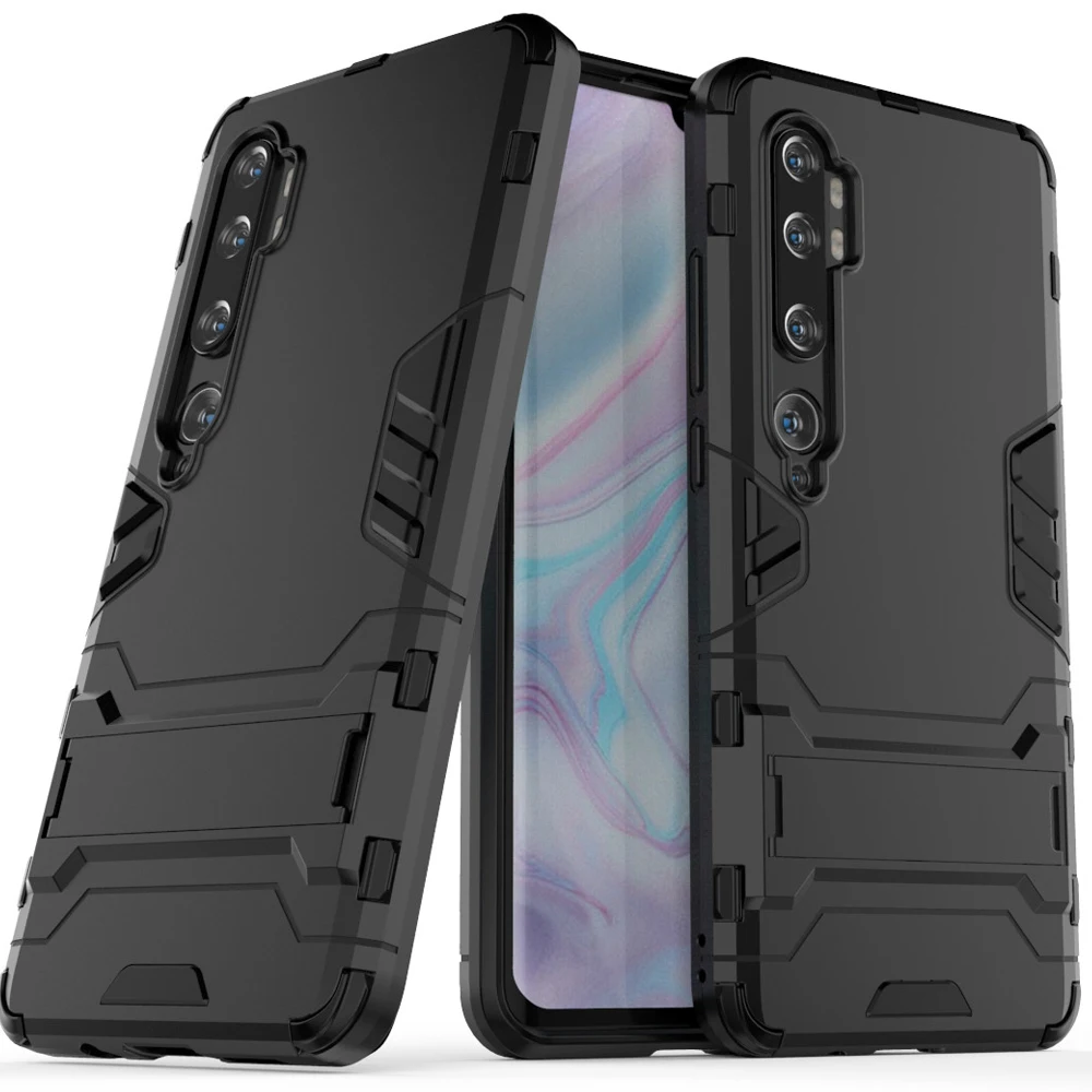 For Xiaomi Mi Note 10 Case Cover TPU Rubber Armor Bumper Hard Phone On The Back Note10 shell |