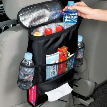 

NEW Insulation Work Style Auto Car Seat Organizer Sundries Holder Multi-Pocket Travel Storage Bag Hanger Backseat Organizing Box