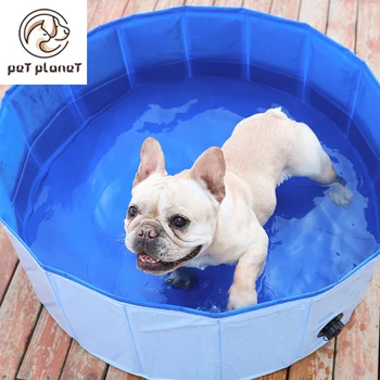 

Foldable Pet Dog Swimming Pools PVC Dog Cat Summer Bathing Tub Large Space Collapsible Outdoor Washing Pond Waterproof Dog House