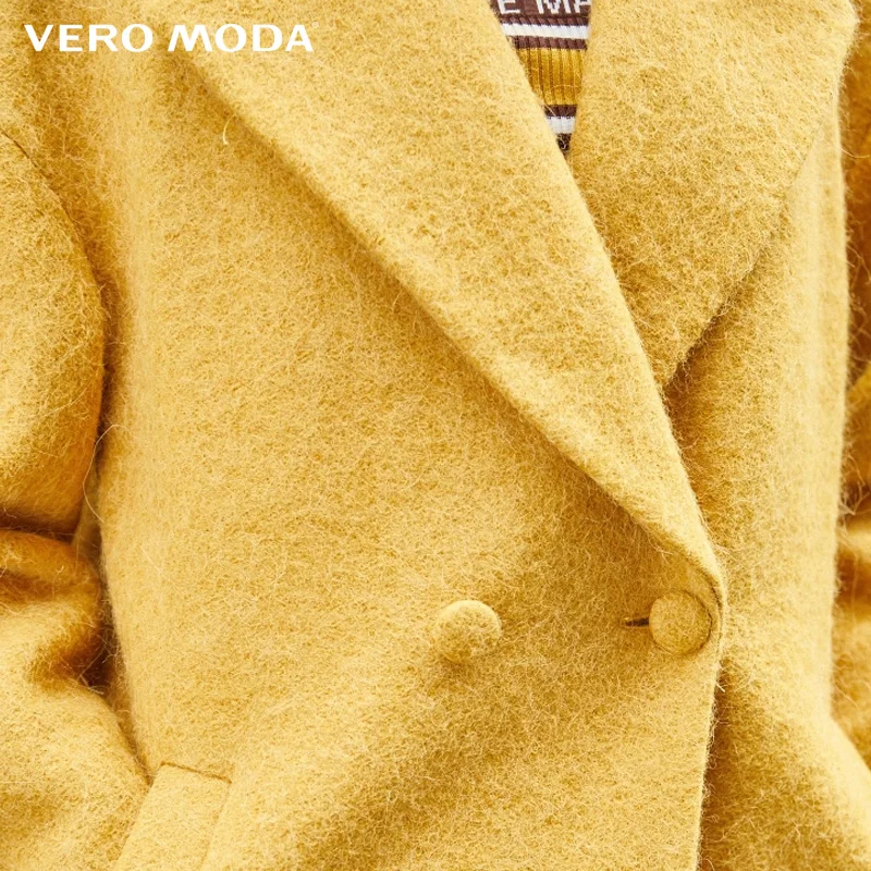 Vero Moda женское длинное шерстяное зимнее пальто из шерсти альпаки | 319427507