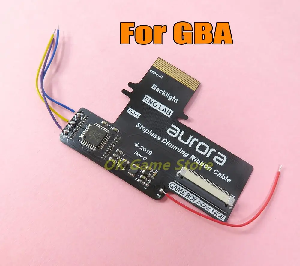 

5 шт. для GBA 40pin 32pin комплект подсветки модель ЖК-экрана плиссирующий адаптер кабель игровая консоль плавное затемнение пластина бесплатно 40Pin
