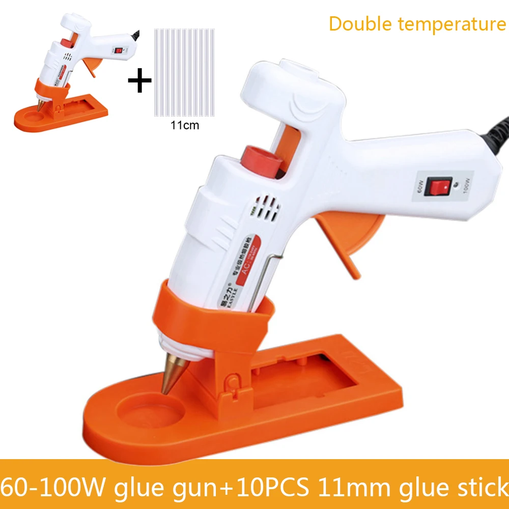 Горячая 30 Вт/80 Вт/100 Вт/60-100 Вт Профессиональный высокотемпературный горячий пистолет для ремонта DIY инструменты горячий пистолет с палкой - Цвет: 60-100W with stick