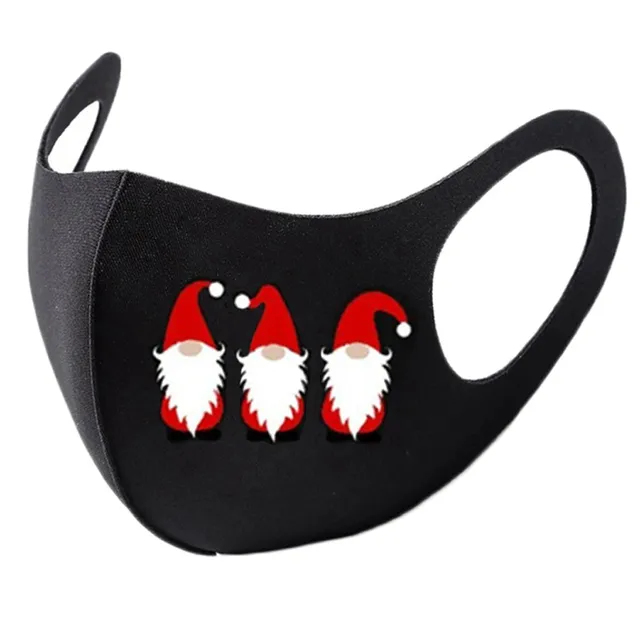 Christmas Prints Mask Adult Reusable Colorful Fabric Face Xmas Print Unisex Neutral Washable Masks Earloop Bandage Masques O