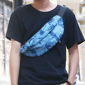 

3L Running Jogging Bag Camouflage Cell Phone Waist Bag Outdoor Waterproof Chest Bag Shoulder Mountaineering Sport Blosa