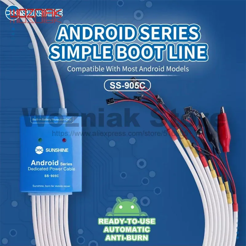  SS-905C Power Supply Cable Android One Button Boot Control line for Huawei Xiaomi Samsung Meizu One