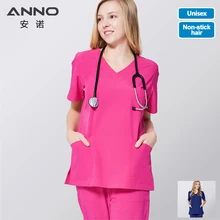 ANNO медицинский скраб набор не липкие волосы Pet Больничная форма клиническое Платье для кормления Хирургическая Одежда Рубашка Брюки