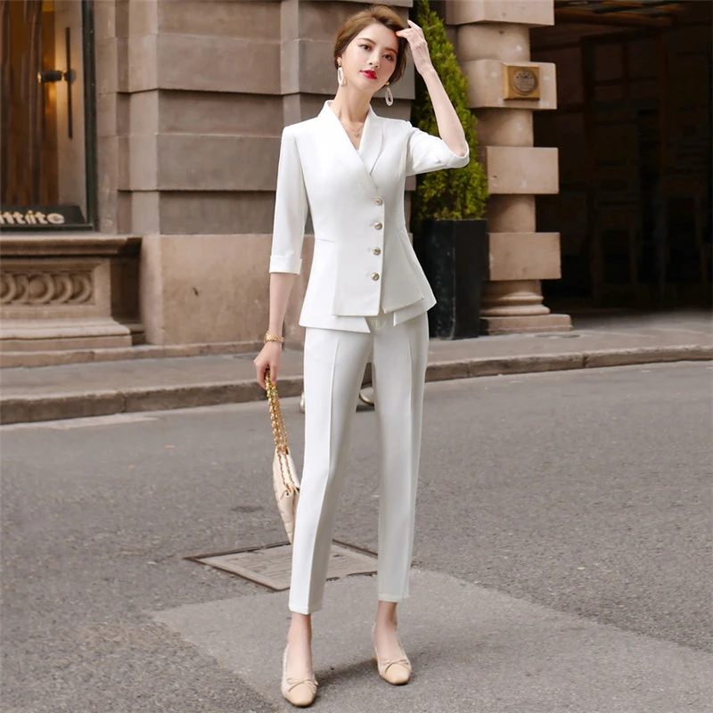 Blazer two piece women's Clearance