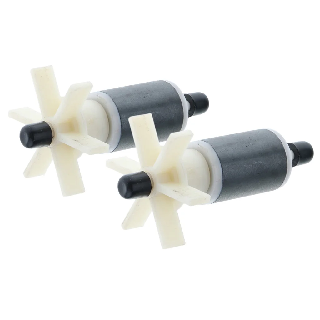 2 Pcs Professional Replacement Rotor Aquarium Canister Filter Spare Rotor Impeller For Aqua Pump