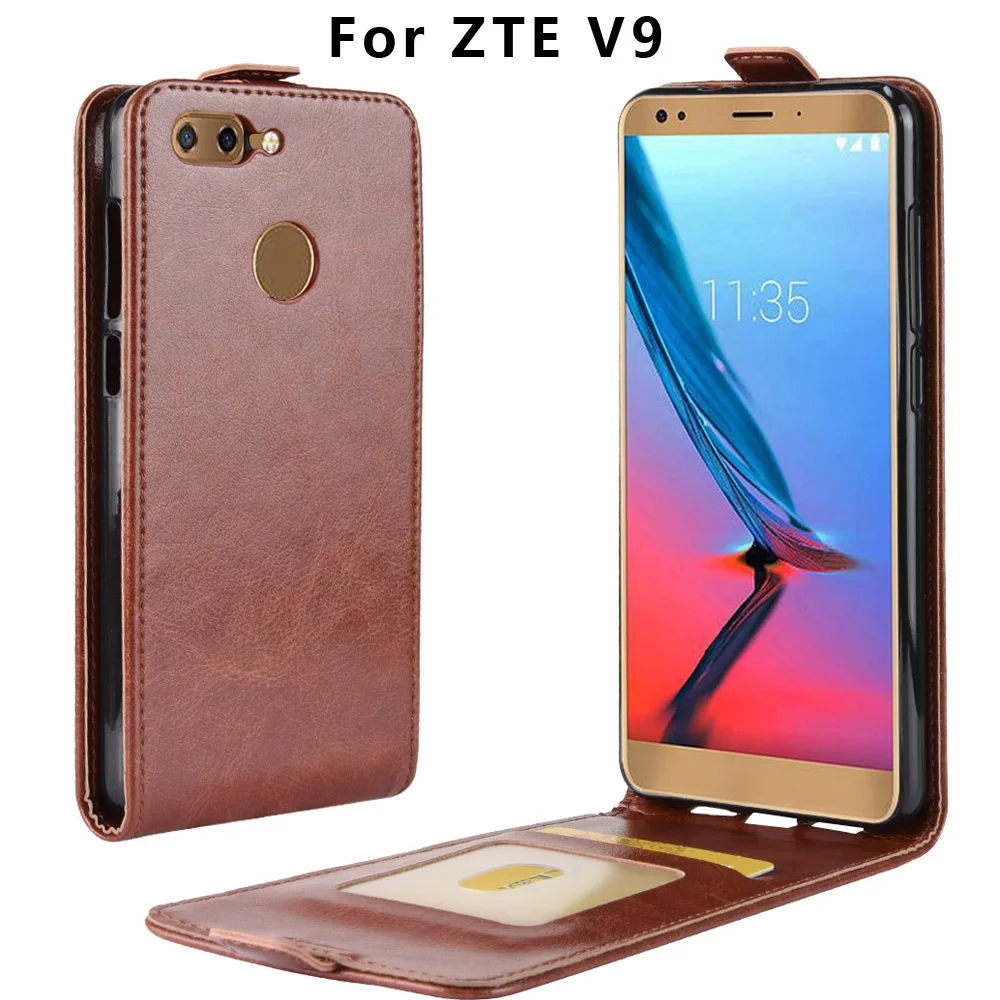 MUSTTRUE роскошный кожаный чехол книжка для zte blade v9 задний Магнитный телефона v 9| |