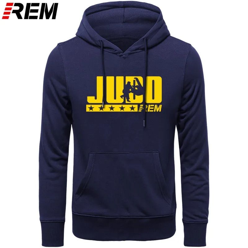 Winter Fashion Style Men's Judo Hoodies Harajuku Hip Hop O-Neck Sweatshirts Cool Streetwear Camisetas - Цвет: NAVY YELLOW