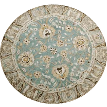 Ретро узор Круглый ковер Европейская спальня висячая корзина комната круглый ковер домашний компьютерный стул коврик